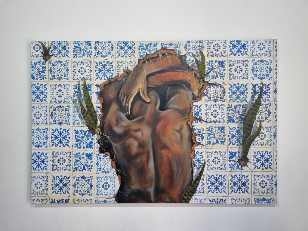 Obra de arte de Paulo du’Sanctus - A força, 2024 - Óleo sobre tela