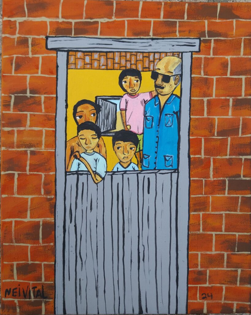 Obra de arte de Nei Vital - Vozinho, 2024 - Acrílica sobre tela