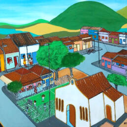 Obra de arte de Nei Vital - Caldeirão da serra BA, 2024  - Acrílica sobre tela