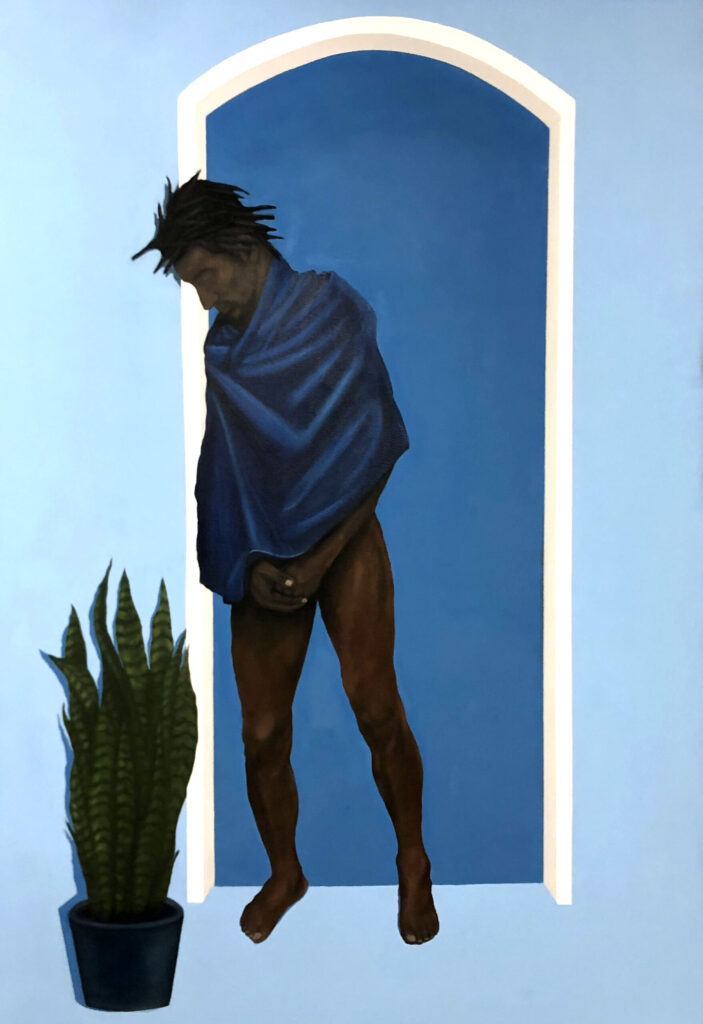 Obra de arte de Altimar Rocha - Entre mundos  - Óleo e acrílica sobre tela