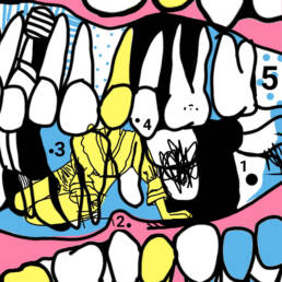 Obra de arte de Rosana  Oliveira - Mordida, 2023 - Ilustração digital