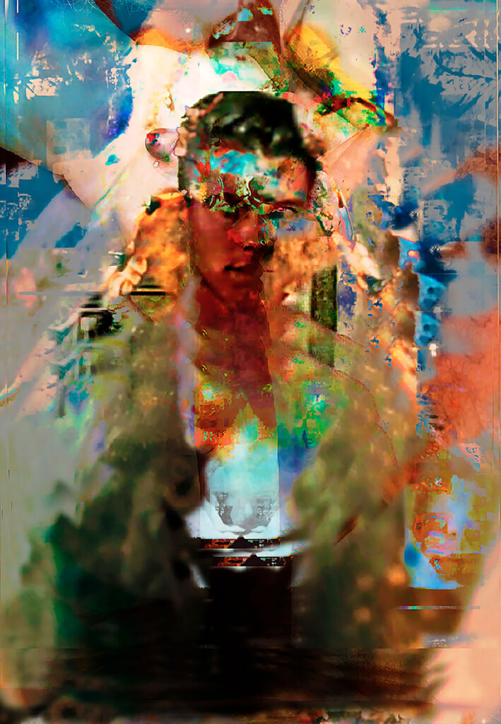 Obra de arte de Thiago Prado - Mon ami Ridgeston, 2022 - Arte digital impressa sobre tecido