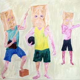 Obra de arte de Lila Costa - Quem vai financiar meu sonho, 2019 - Acrílica sobre tela,
